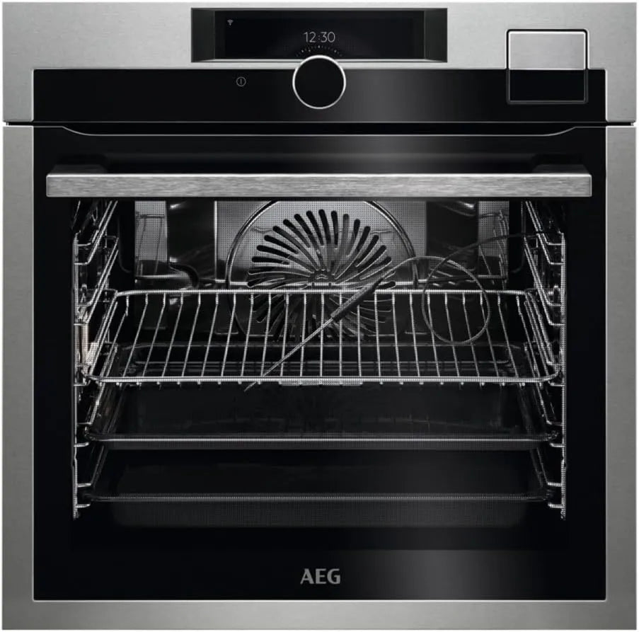AEG BSE999330M horno eléctrico, función de vapor, 3 Niveles, Horno Multifunción con Conectividad, Limpieza Pirolítica, 20 Funciones + Vapor
