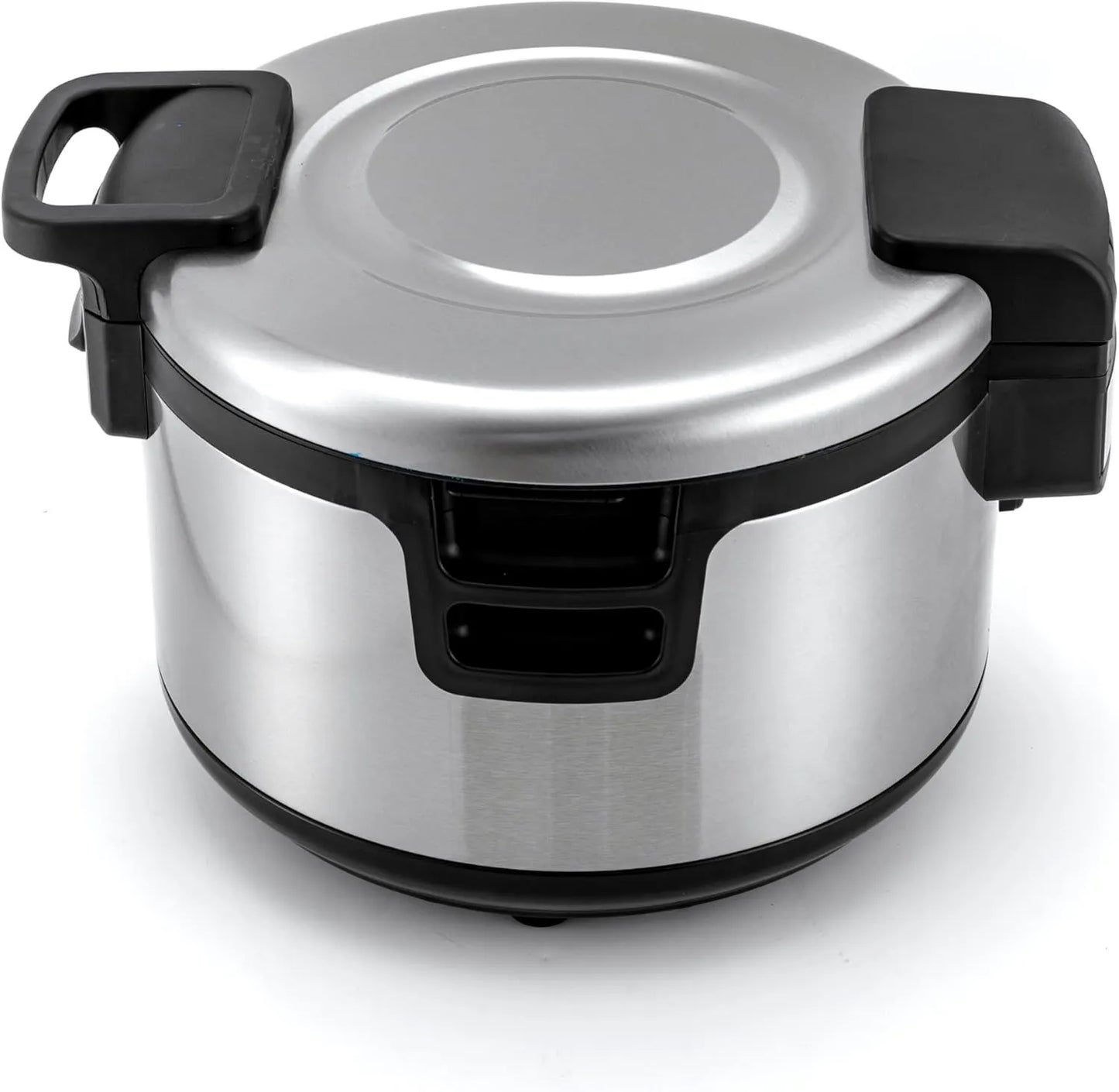 Calentador de arroz de 19 L con olla interior antiadherente, revestimiento antiadherente, 100 W, mantenimiento del calor
