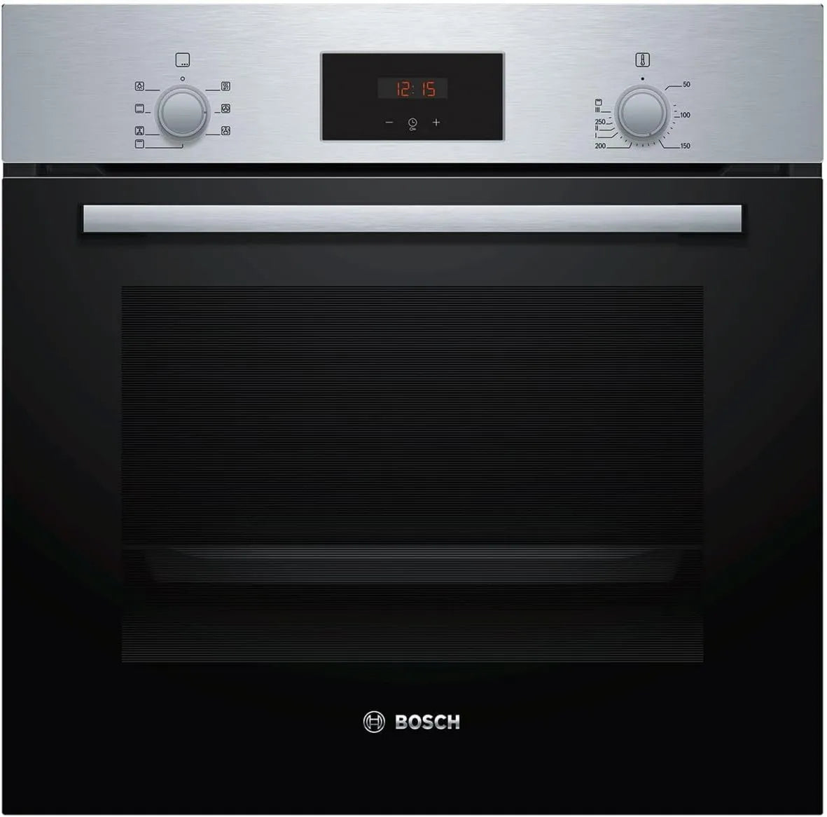 Bosch HBF133BR0 horno eléctrico, instalación empotrada, pantalla digital, cocción por aire caliente, 60 x 60 cm, 3 Niveles