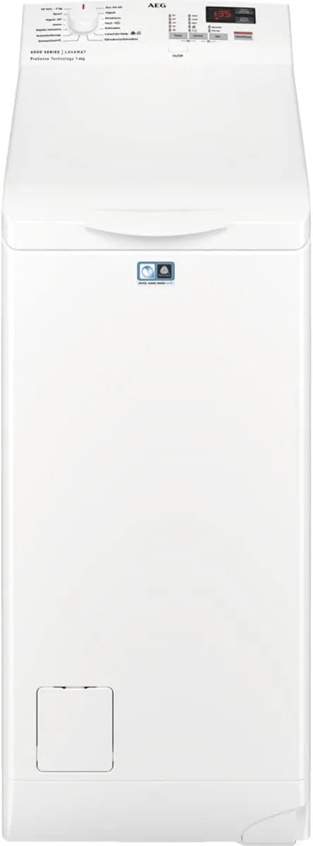 AEG L6TBK621 lavadora, 6 kg, 1200 rpm, 20 min, Libre Instalación, Carga Superior, Programa Rápido, inicio diferido, Tambor Autoposicionable