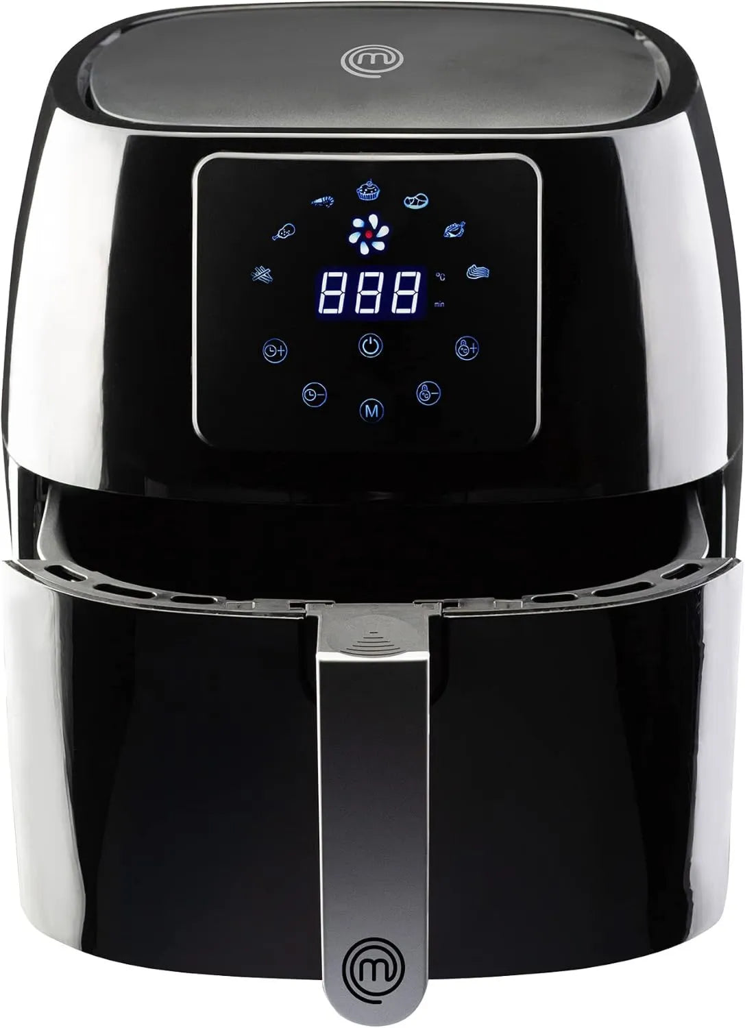 Freidora de aire, 4.5L, 1400W, 7 Programas, control programable, ajuste regulable, cocción por aire caliente, Freidora Sin Aceite MasterChef