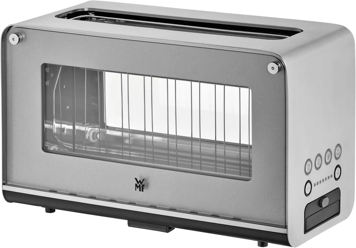 WMF tostadora, 7 Velocidades, Ranura Única Lono XL, Exterior de Cristal, Botones Iluminados, Exterior de Acero Cromargan, Ranura Extra Ancha