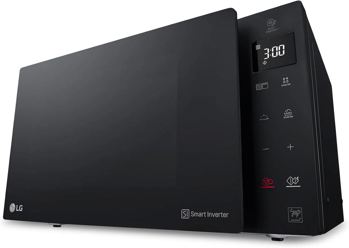 LG MH6535GDS horno microondas, 1000 W, 900 W, 25 Litros, Smart Inverter, Microondas con Grill, motor Inverter, función grill