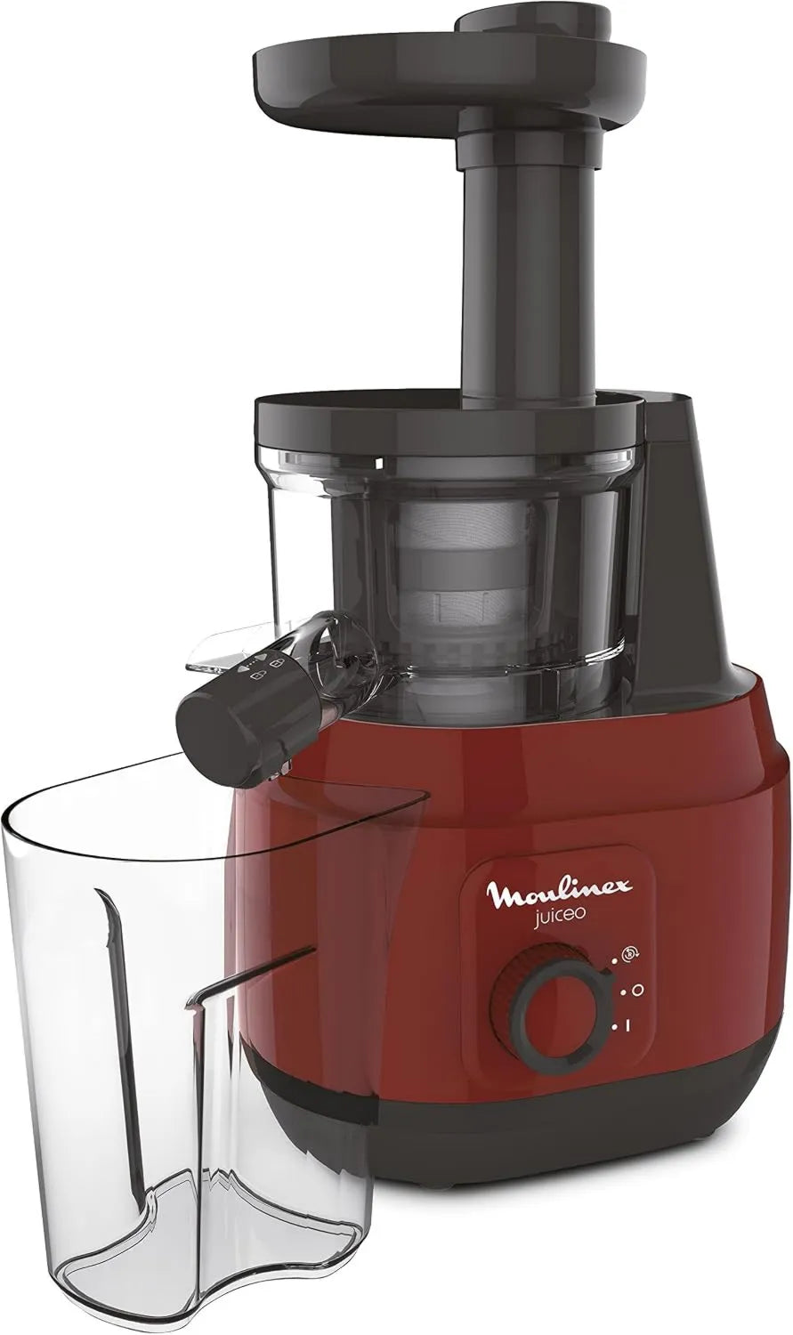 Moulinex ZU150510 batidora de vaso, ajuste regulable, Licuadora Juice para Frutas y Verduras, Control Ajustable de Pulpa, Panel Manual