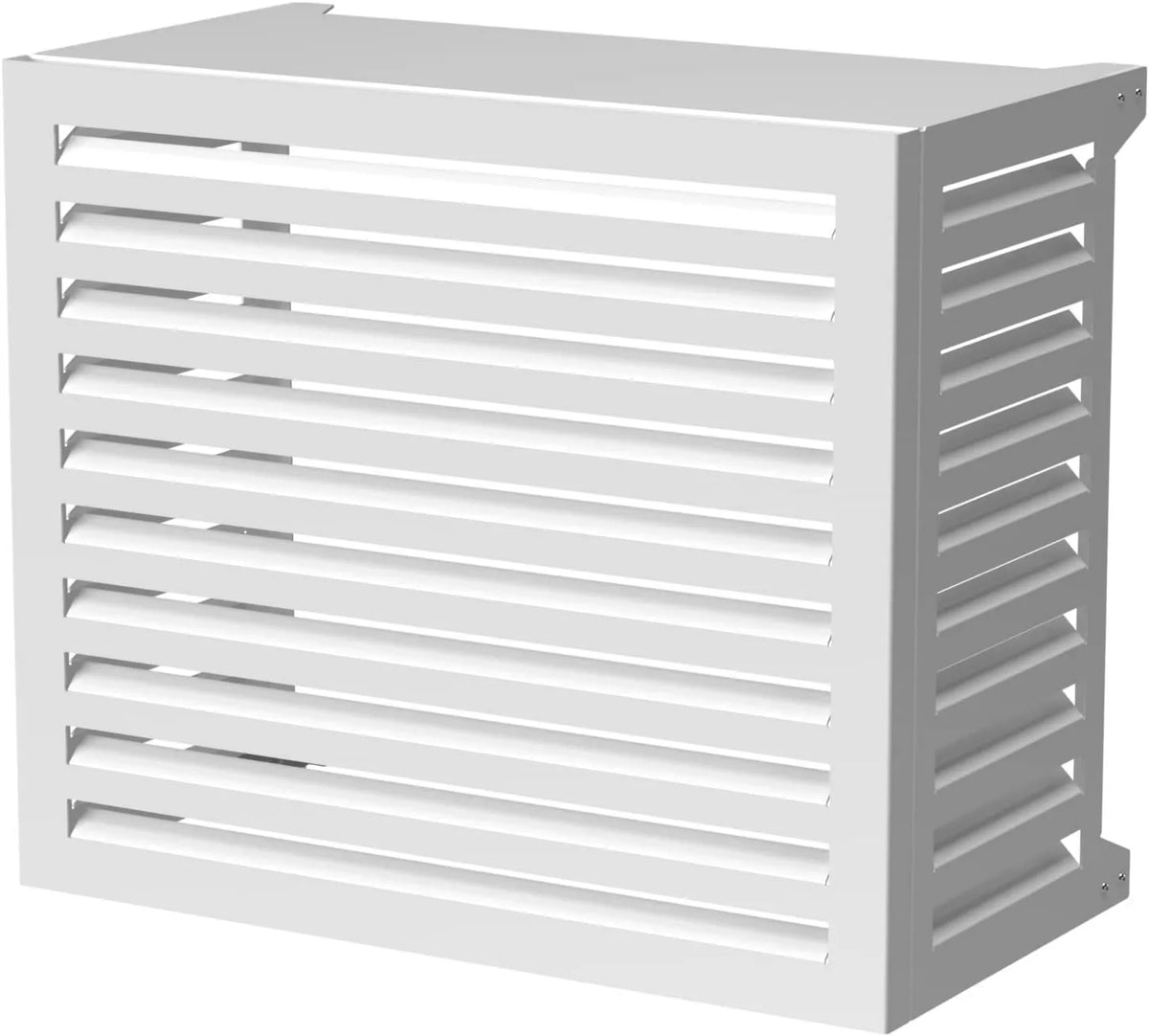 Box Air Klima Cover Clima Blade L Blanco, acero inoxidable, ajuste regulable, Cubierta de Climatización de Aluminio Compuesto para Exteriores