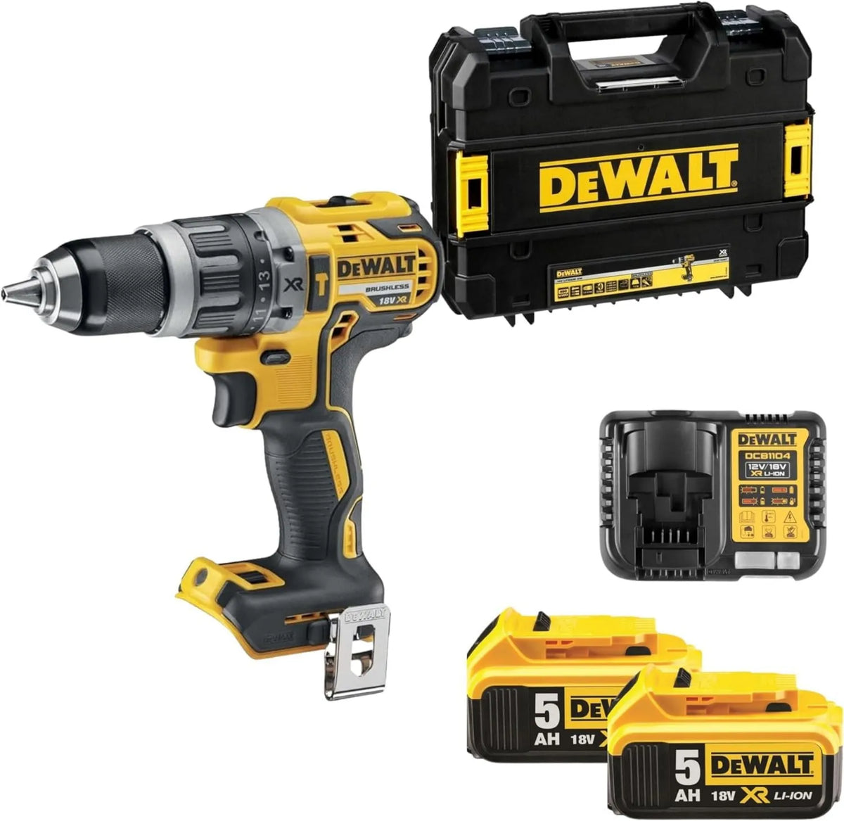 DCD796P2-QW, 18V, Percutor Sin Escobillas XR, 2 Baterías Li-Ion 5Ah