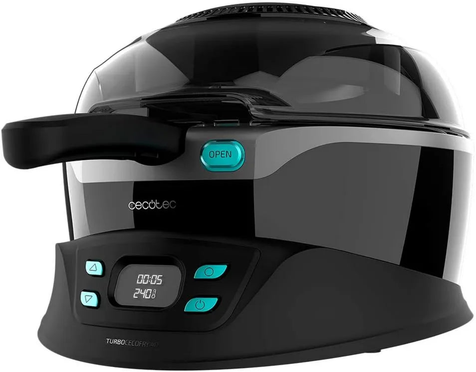 Cecotec freidora de aire, 3.5 L, 1350 W, 8 Programas, 2 Niveles, ajuste regulable, cocción por aire caliente, TurboCecoFry 4D Healthy, Pala Mezcladora