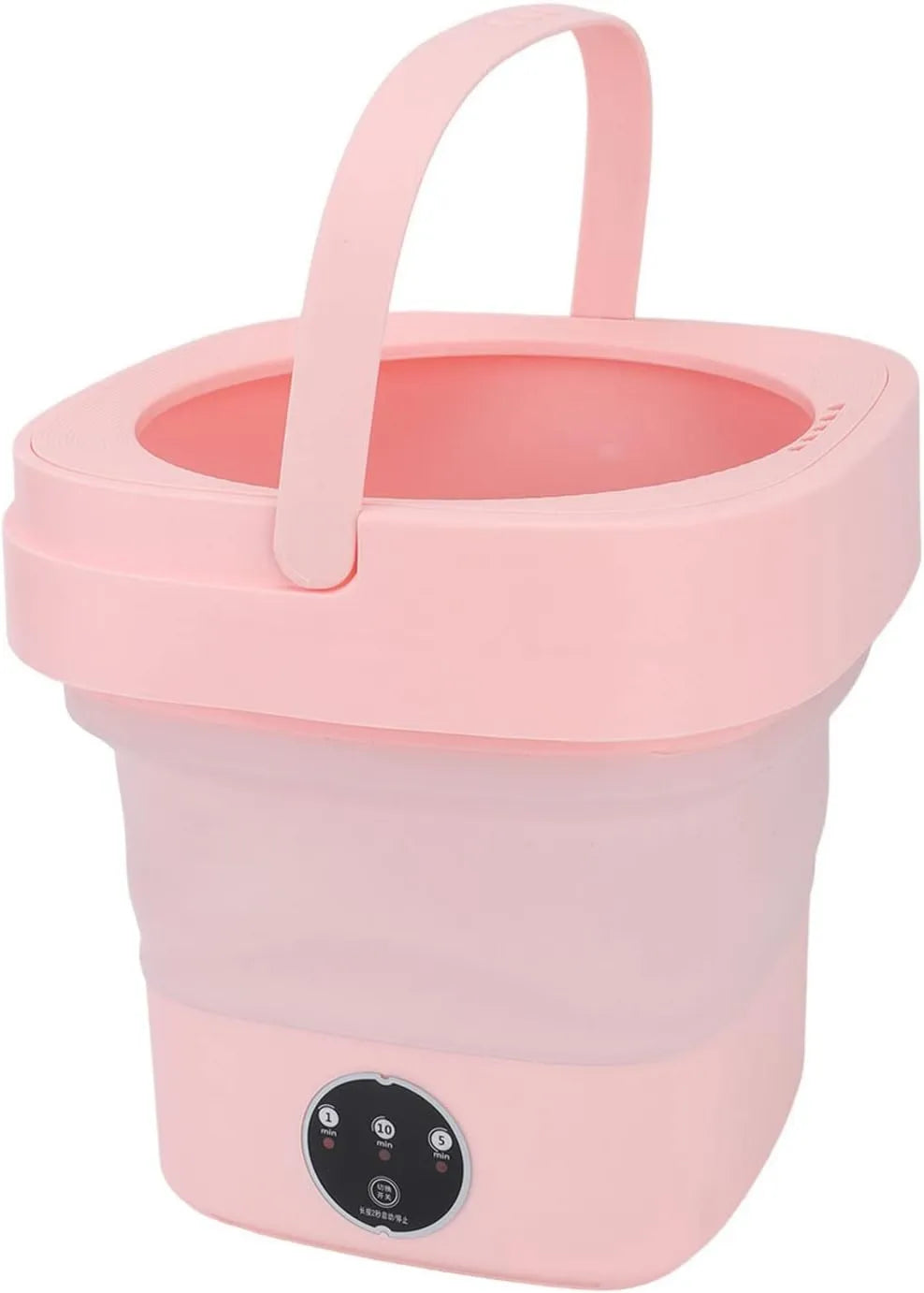 Lavadora, diseño plegable, 6,5 L, Portátil, Mini de Cubo Plegable con Tubo de Drenaje, Lavandería Completamente Automática para el Hogar