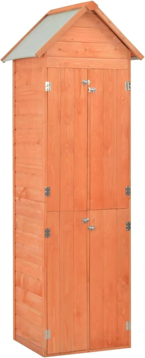 Cobertizo de jardín, 71 x 60 x 213 cm, almacenamiento exterior protegido