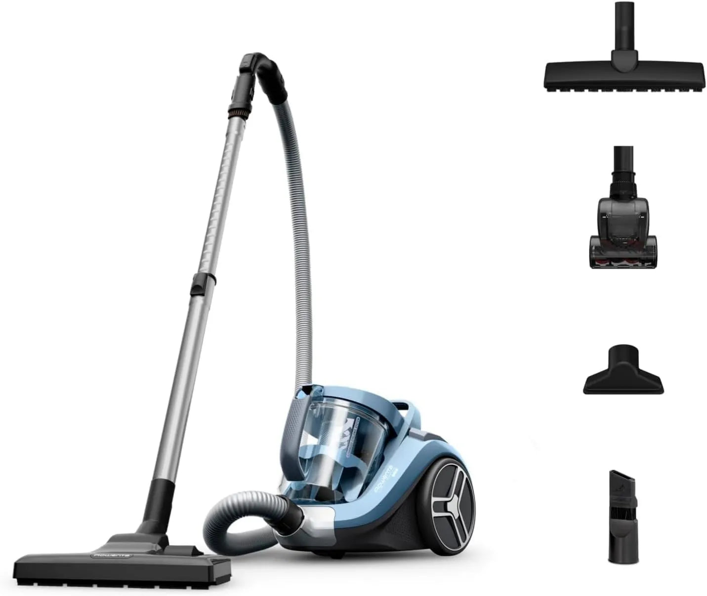 Rowenta RO4871 aspiradora, alimentación por cable, 2.5L, Compact Power XXL Sin Bolsa con Cable, Motor EffiTech, Depósito, Tecnología Ciclónica