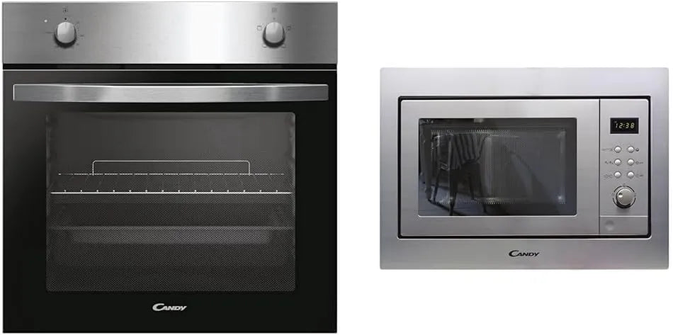 Candy X200 horno eléctrico, 70L, 2400W, 20L, Idea FIDCP, Horno Estático, 1 Bandeja y 1 Rejilla, Ventilación Radial & Microondas Integrado con Grill