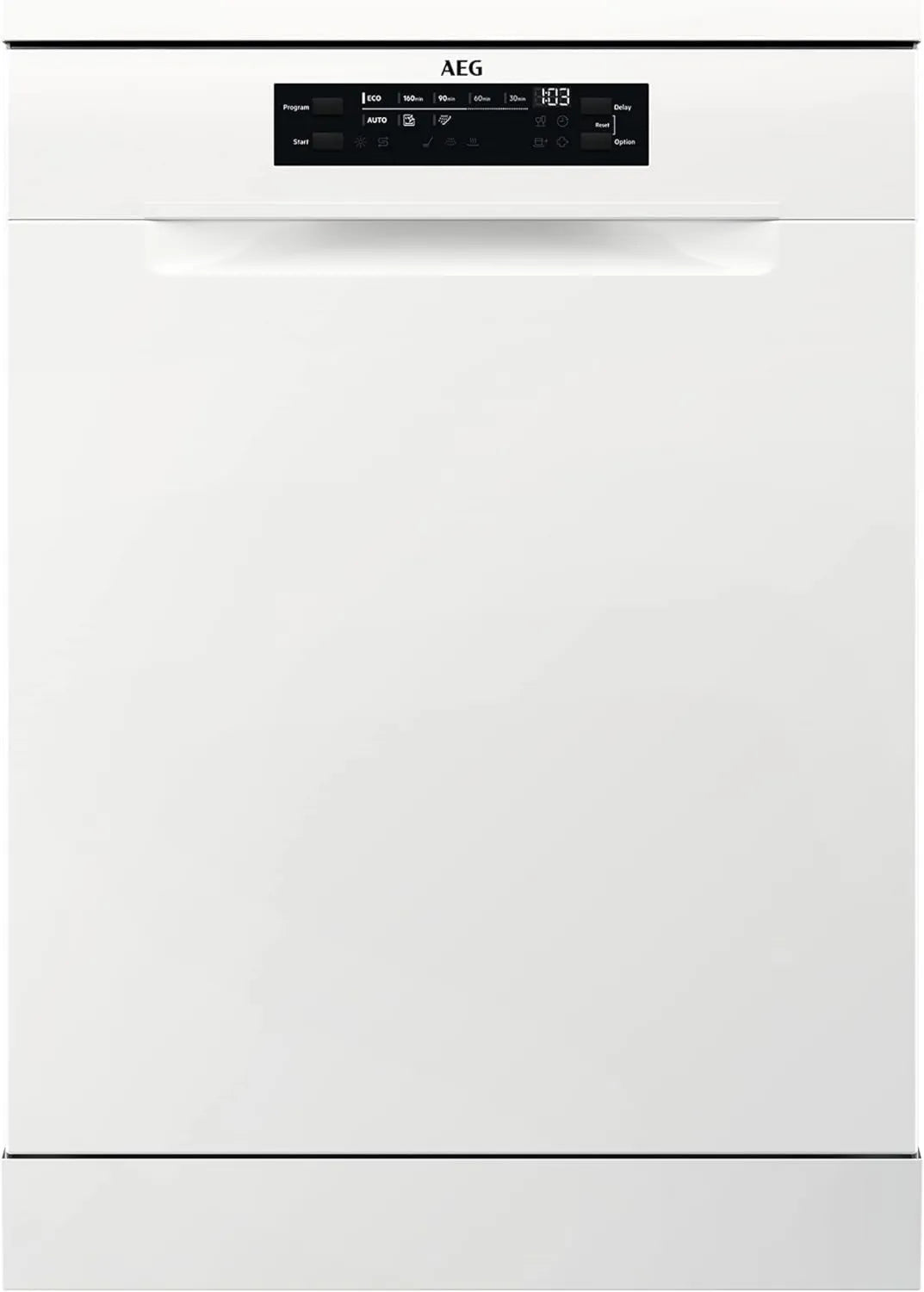 AEG FFB64627ZW lavavajillas, 44 dB, 60 cm, pantalla digital, Motor Inverter, Libre Instalación, Sistema AirDry, Cesta Quicklift, Programa Auto
