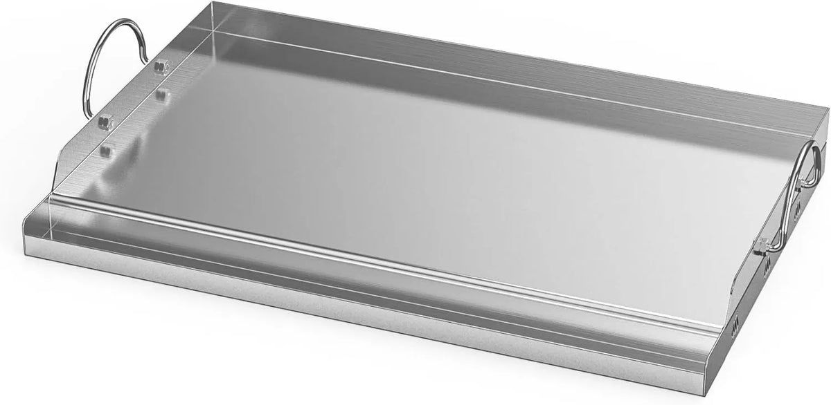Onlyfire Plancha para Barbacoa Universal de Acero Inoxidable para La Mayoría de Barbacoas de Gas y Carbón, 67.5x40.5x7cm