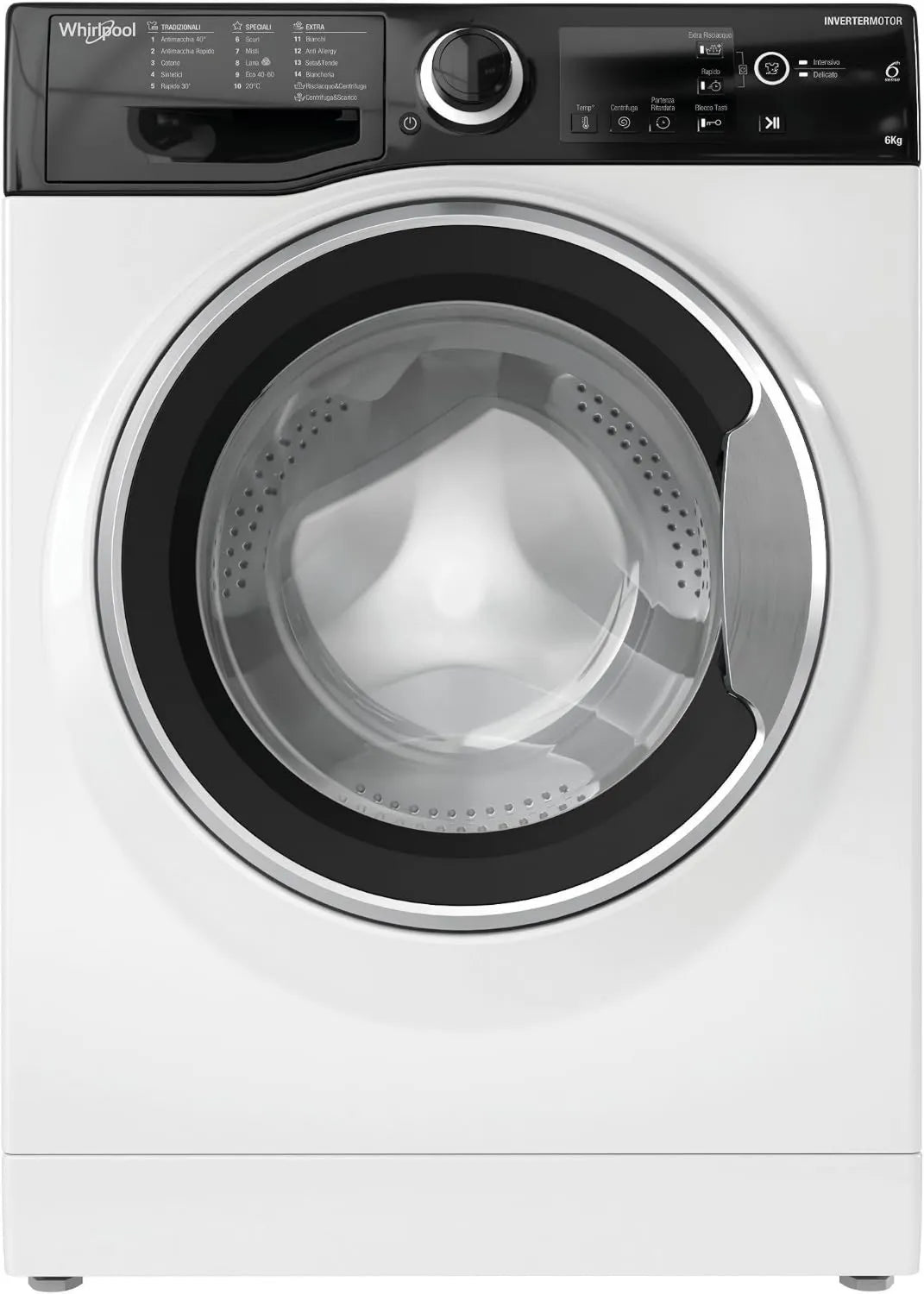 Whirlpool WSB 624 lavadora, 6 kg, 1200 RPM, 59.5 cm, 42., 85 cm, Carga Frontal, Ancho, Profundidad, Clase Energética C