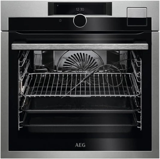 AEG BSE999330M horno eléctrico, función de vapor, 3 Niveles, Horno Multifunción con Conectividad, Limpieza Pirolítica, 20 Funciones + Vapor