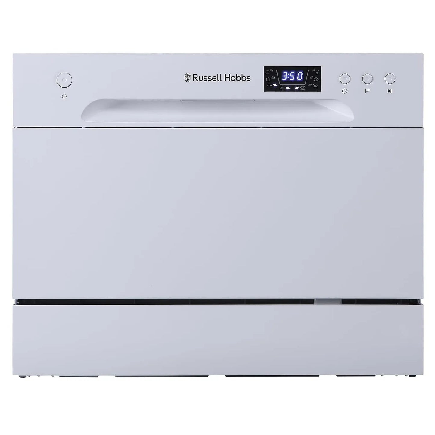Russell Hobbs lavavajillas, 6 programas, mesa compacto mini con 6 ajustes de lugar, control de botón, portátil y eficiente, temporizador de 24 horas