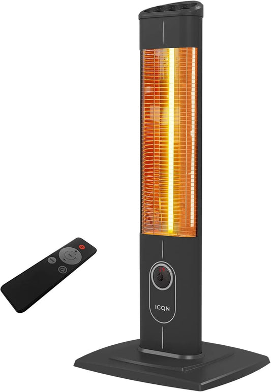 Radiador IP20 IC2500.RB, pie con control remoto, Unidad de piso, pantalla digital, mando a distancia