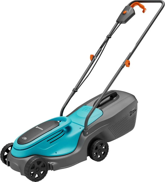 Gardena P4A 14630-55 cortacésped, 18V, 25 l, 30 cm, Altura de Corte 35-65 mm, Mango ergonómico, Barra Plegable, Motor sin escobilla, diseño plegable