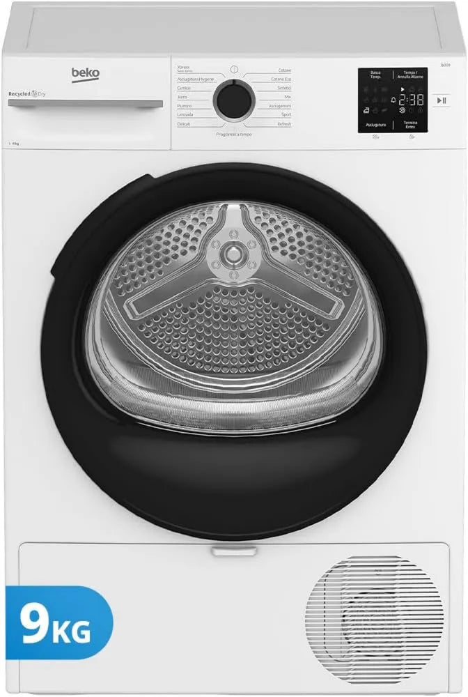 Beko BMTAM93EB D 15 secadora, 9kg, 84.5 x 59.7 x 60.8 cm, 15 Programas, libre instalación, pantalla digital