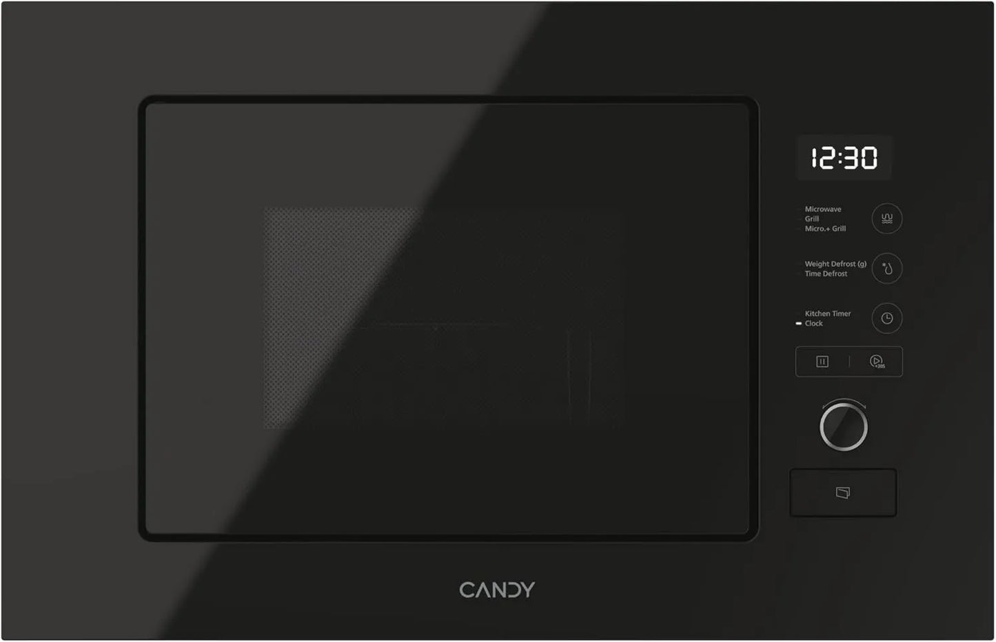 Candy MICG20GDFB horno microondas, 800 W, 1200 W, Microondas Negro