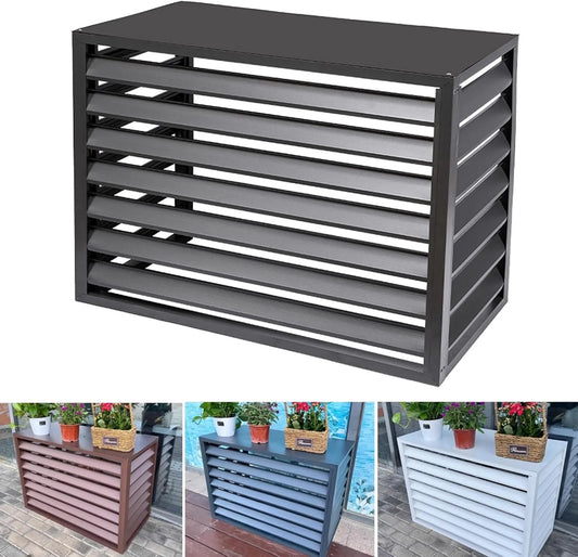 Aire acondicionado, protector de exterior, persianas para estanterías de flores, para protección exterior para ocultar