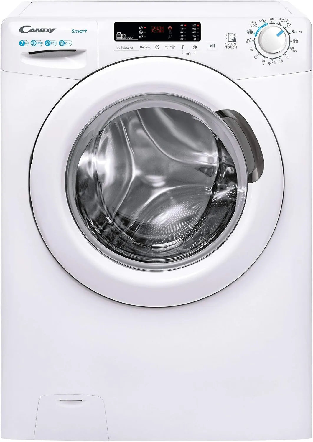 Candy CS4 1272DE/1-S lavadora, 7 kg, 1200 rpm, 45 cm, Smart, 5 programas rápidos