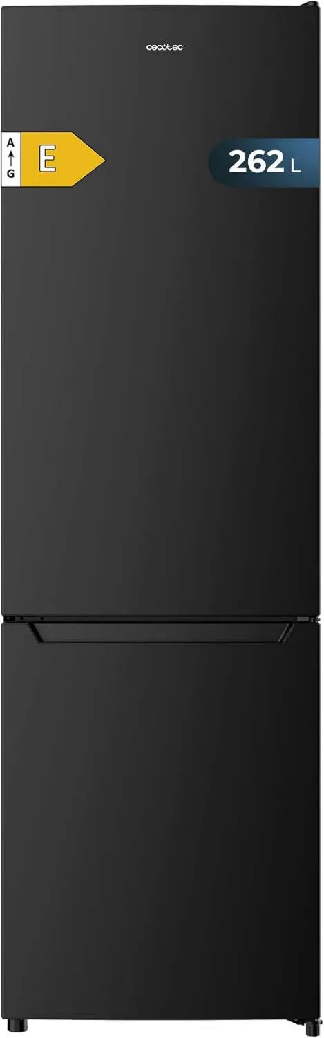 Cecotec frigorífico combi, 262L, control electrónico, bandejas de cristal