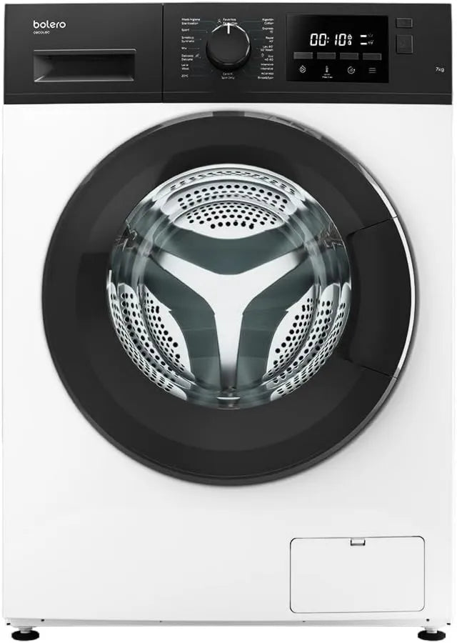 Cecotec lavadora, 7 kg, 1400 rpm, 2000 W, 16 Programas, pantalla digital, Bloqueo Infantil, Inicio Diferido, Carga Frontal Bolero DressCode 7200