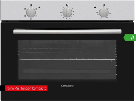 Corbero CCHCV4521M horno eléctrico, 50L, 2300W, 46x60x58cm, Horno Multifunción Compacto, Puerta Doble Cristal, Limpieza Fácil, Potencia, 5 Programas