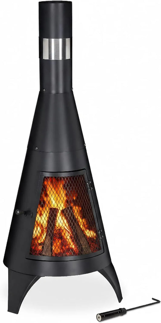 Calefactor eléctrico, 120 x 45 cm, jardín con Rejilla, Chimenea Decorativa, para Listones de Madera