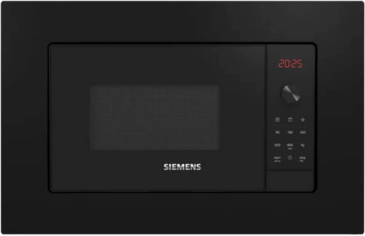Siemens BE525LMB1 horno microondas, instalación empotrada, función grill, 59 x 38 cm, iQ500 Microondas Empotrado