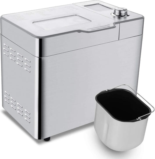 Panificadora 13H, 550W, 25 Programas, Automática, Automatic Bread Maker, Horneado, Programable, Temporizador de Cita, control