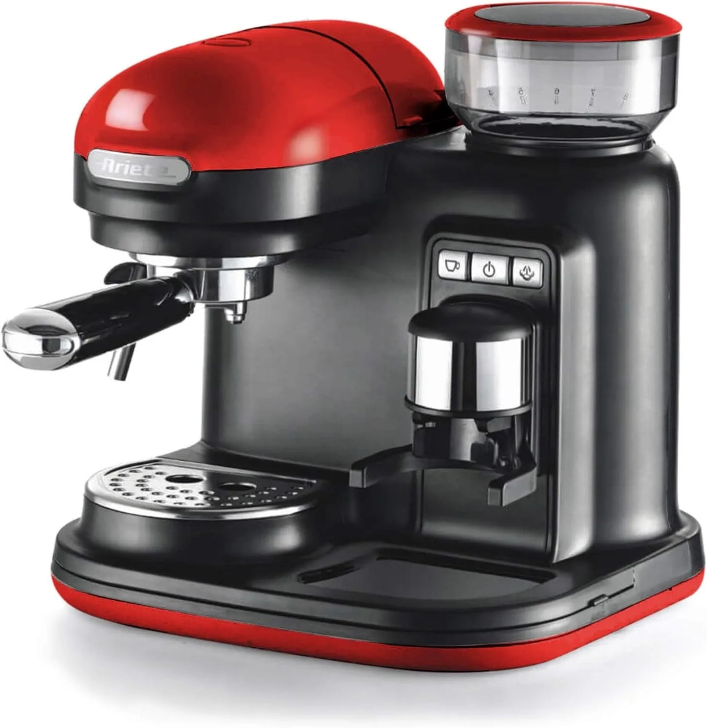 Cafetera espresso, 0.8 Litros, 250 g, 1318 Moderna con Molinillo Integrado, 15 Bares de Presión, Apagado Automático