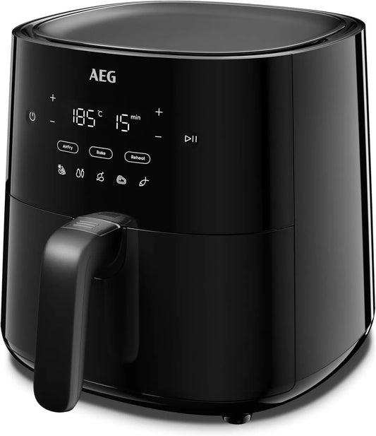 AEG AAF3B freidora de aire, 3,3 L, 8 Programas, sin Aceite, Airfryer con Automáticos, Hornea y Gratina, Función de Precalentamiento, Pantalla Táctil