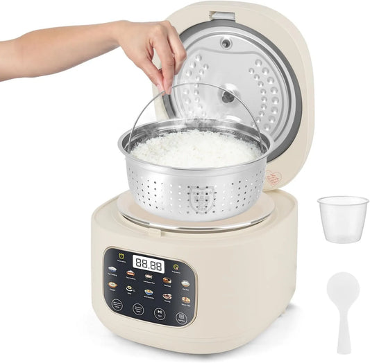 Arrocera eléctrica, 3L, Inicio Diferido, función de vapor, 10 Funciones de Cocción de arroz, Mantiene Caliente
