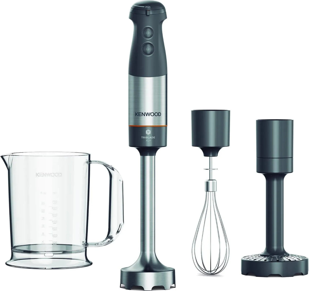 Kenwood lavavajillas, 0,75 l, 1000 W, Batidora de inmersión, varilla de acero extraíble, batidor de alambre