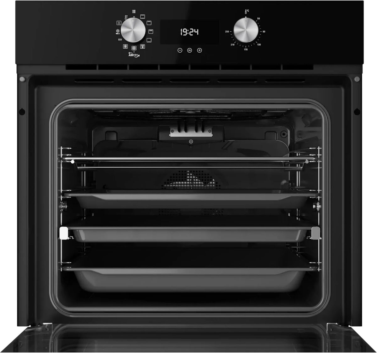 Teka HLB 8416 horno eléctrico, 60 cm, Horno Multifunción AirFry, Sistema de Limpieza HydroClean Pro, 9 Funciones de Cocción, Bandeja FryMaster AirFry