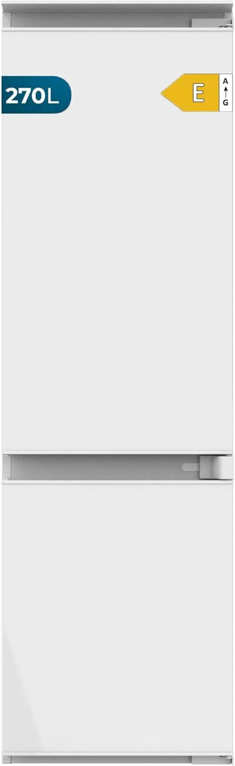 Cecotec DF 270 frigorífico, 177 x 54 cm, Bolero CoolMarket Combi BI-S E, Clase de Energía E, Puerta Deslizante, Cajones y Estantes de Vidrio Templado