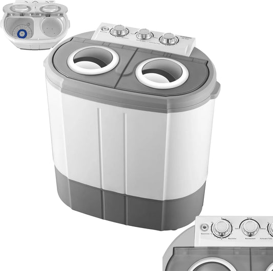 Lavadora, 3kg, 1kg, con Centrifugadora, Carga Superior 2 Cámaras, Capacidad de Lavado hasta, Cámara de Centrifugado hasta, Viajes y Hogar