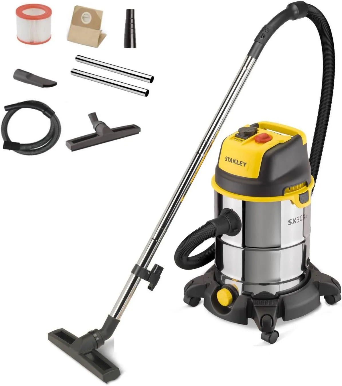 Aspiradora SXVC30XTDE, 1600 W, 30 L, limpieza de suelos y superficies
