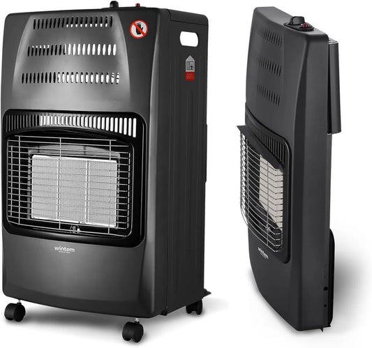 Wintem Estufa de gas negra a GLP, 4,2 kW, 3 niveles