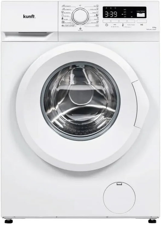 Lavadora KWM8809, 8 kg, 1400 rpm, Kunft, carga frontal y programas de lavado