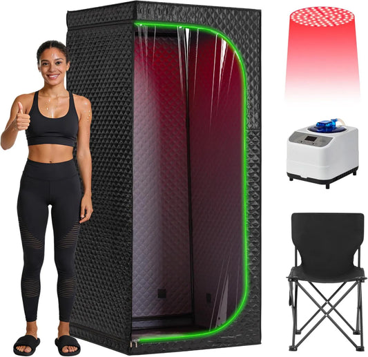 Tienda de almacenamiento, 3 litros, 9 niveles, sauna cuadrada de tamaño completo para el hogar, función de vapor