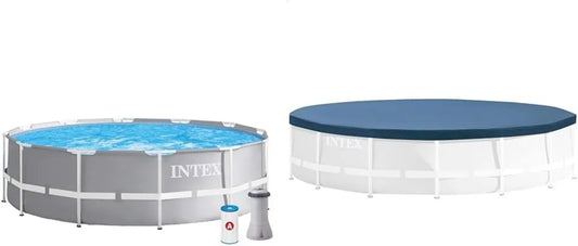 Piscina desmontable 26716NP 28031, 366x99 cm, Cobertor para Piscinas Desmontables Metal y Prism Frame 366 cm, Color Azul Marino