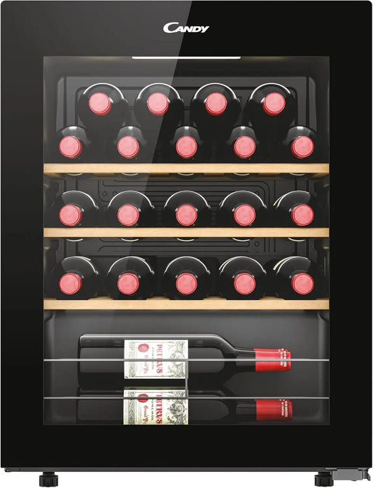 Candy CWC023 vinoteca, 37DB, 23 Botellas, WiFi, control, Puerta Reversible, DiVino, Tratamiento Anti-UV, Compresor Anti-Vibración, Control Digital