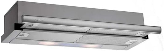 Teka TL 9310 campana extractora, 2 L, 339 m³/h, 90 cm, 2 Velocidades, acero inoxidable, Removible, Motor de Doble Turbina, Potencia Máxima