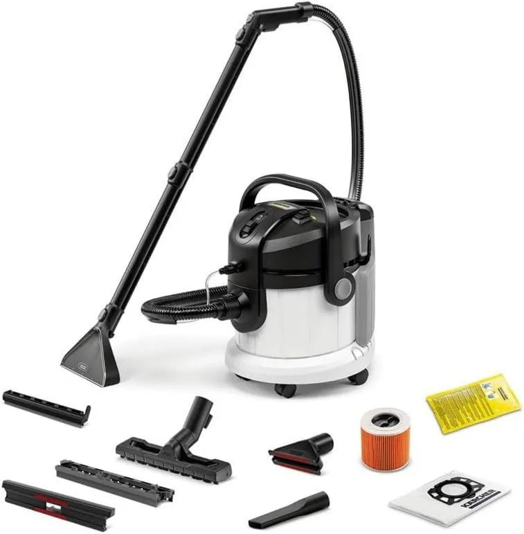 Kärcher SE 4 aspiradora, 4 l, Karcher Lava, Manguera de aspiración con pulverizador, boquillas de Lavado, Clip y para tapicerías