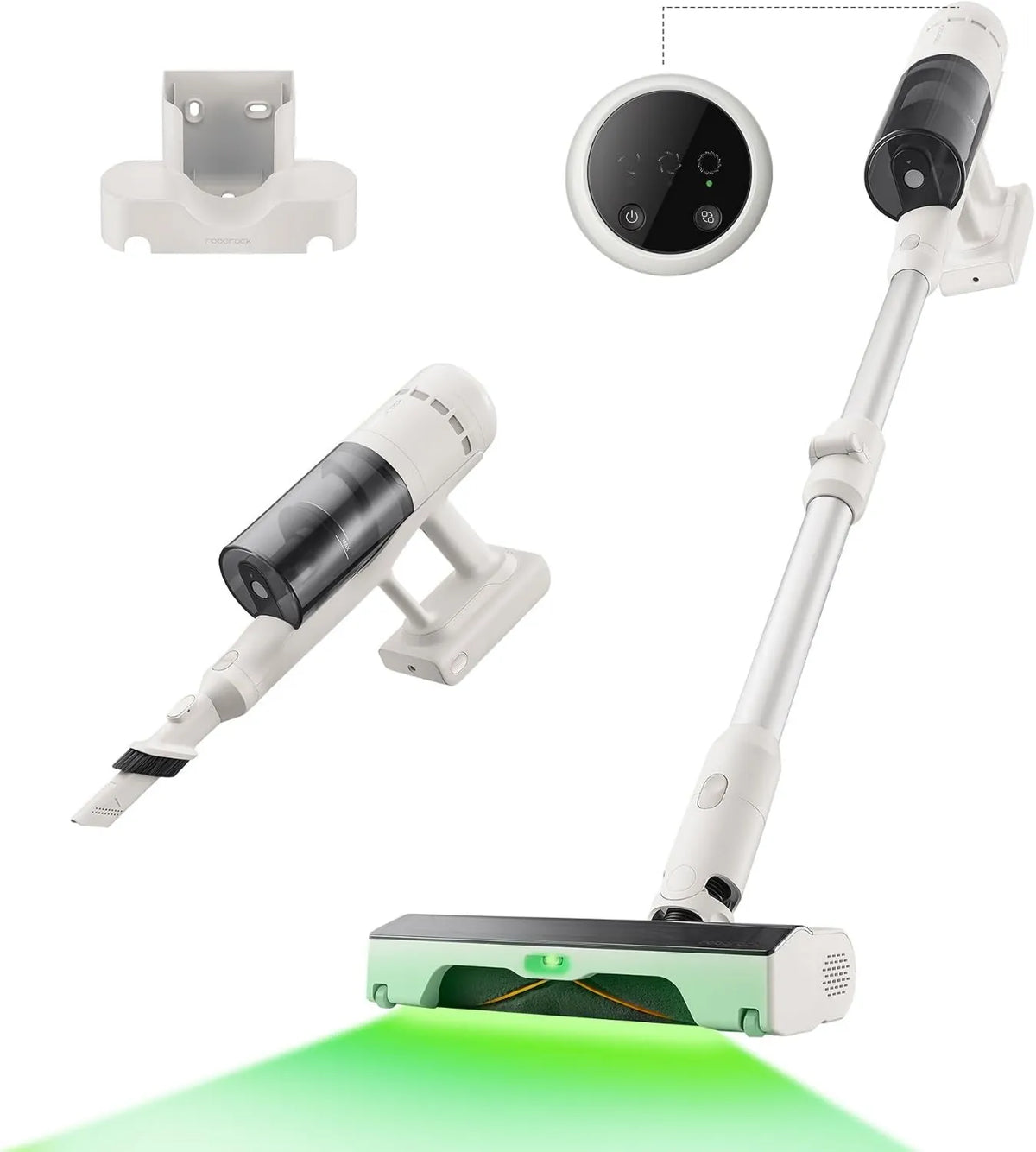 Aspiradora H60, 115 AW, 60 min, roborock Inalámbrica, Tubo Flexible a 90°, LED Detecta Polvo, Cepillo Anti-Enredo para Alfombras