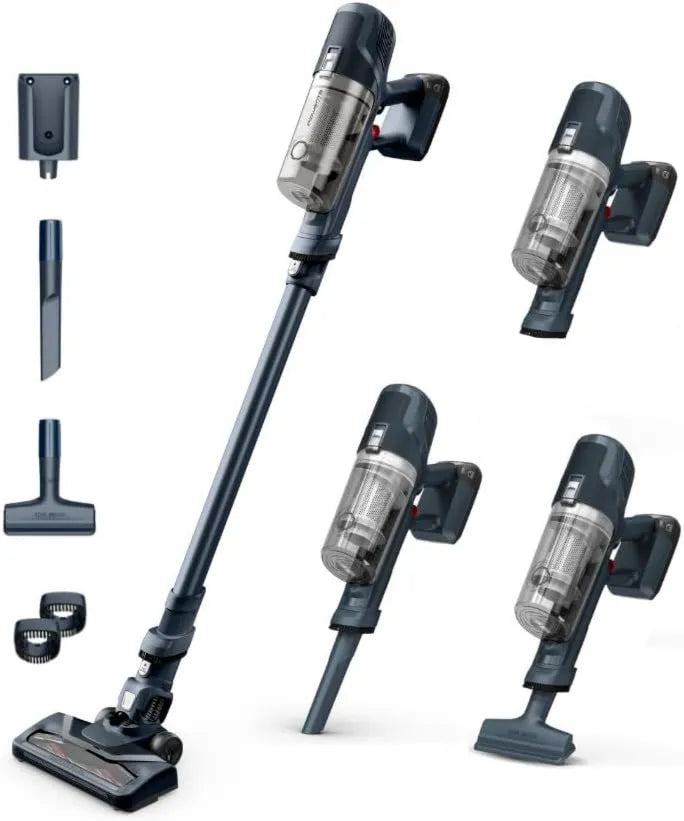 Rowenta RH6831 aspiradora, diseño inalámbrico, 2 Velocidades, XPert 6.60 Aspirador Escoba sin Cable Versátil, 3-en-1 Multi-Espacio, Batería de Litio