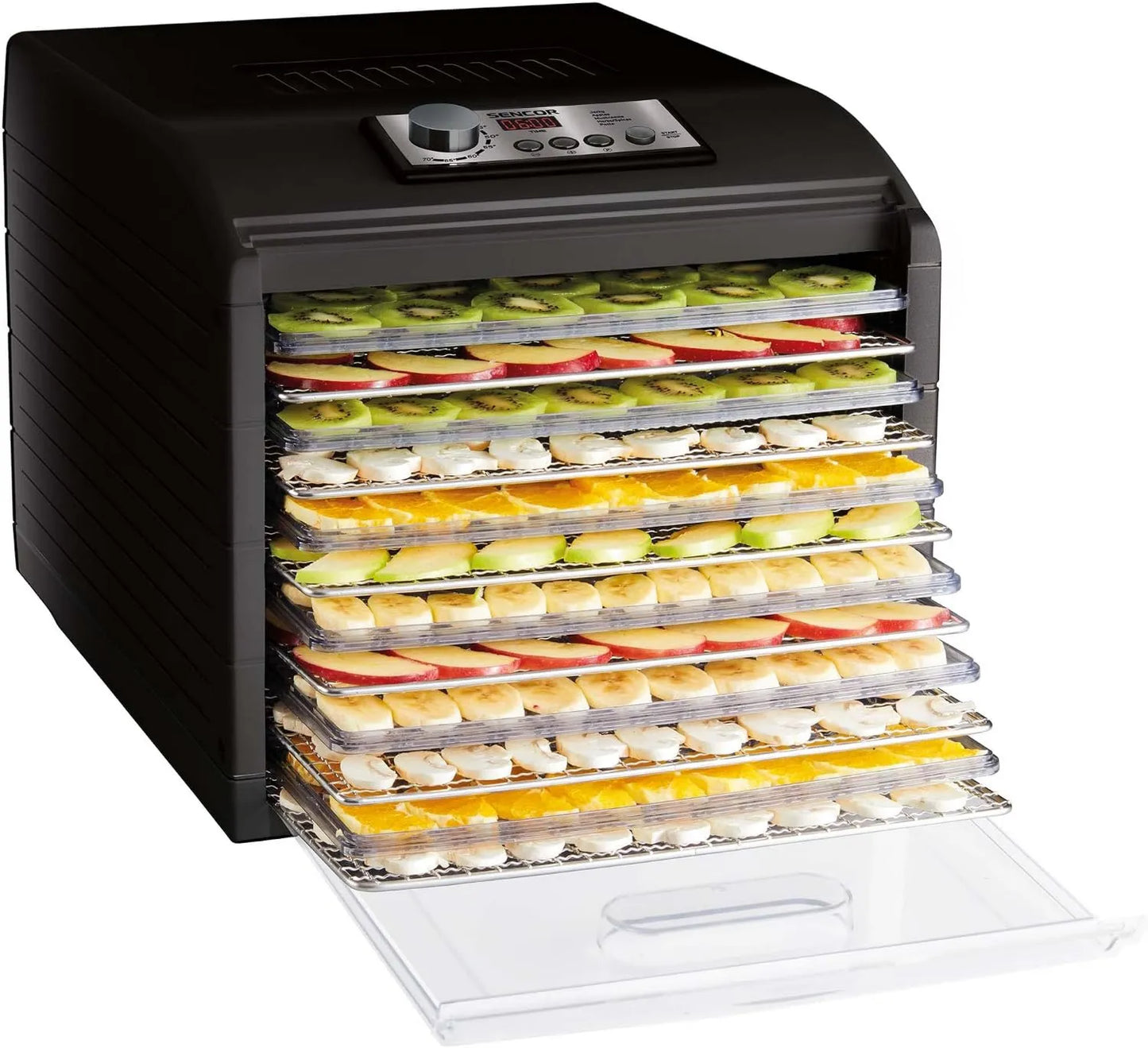 Deshidratador de alimentos, 500W, Alimentos de Alta Capacidad